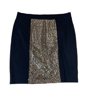 Torrid holiday sequins pencil skirt black women’s 2x stretch pull on